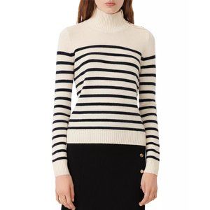 Maje Striped Cashmere Sweater